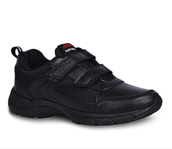 Paragon Kids Black School Shoes