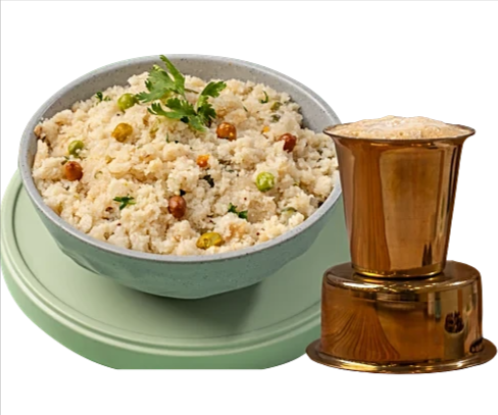 Qmin Ghee Upma + Filter Coffee 