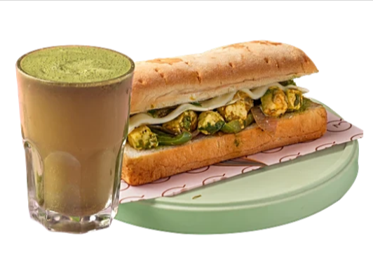 Qmin Paneer Focaccia, 220 g + Masala Shikanji, 330 ml,