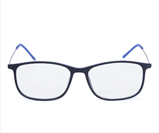 Fastrack Unisex Rectangular Computer Glasses With Anti Glare Lenses - Black & Blue Frame