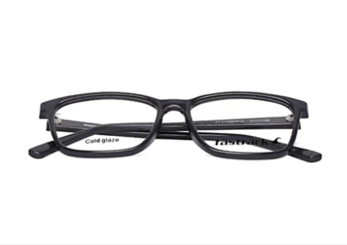 Fastrack Unisex Square Computer Anti-Glare Glasses With Transparent Lens - Black Frame